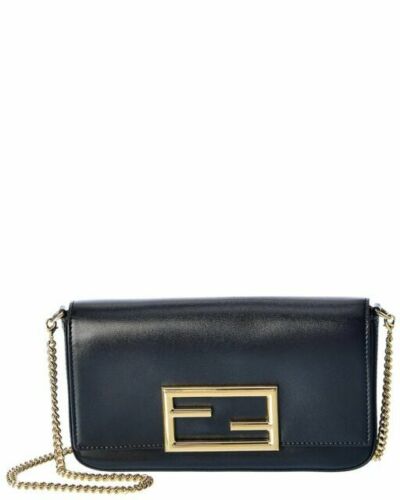 FENDI Shoulder Bag Canvas Black FF Logo Zucchino Pattern FENDI Shoulder Bag Canvas Black FF Logo Zucchino Pattern