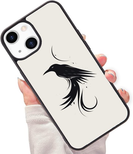 Anti Fingerprint For Samsung S21 S22 S23 S24 Ultra FE wireframe raven black bird - 第 17/25 張圖片
