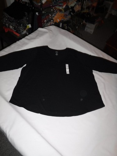 Size Plus Long Sleeve Women's T-Shirts, 4X,3X,2X,1X, Sonoma Multi Color & Solid - Picture 102 of 230