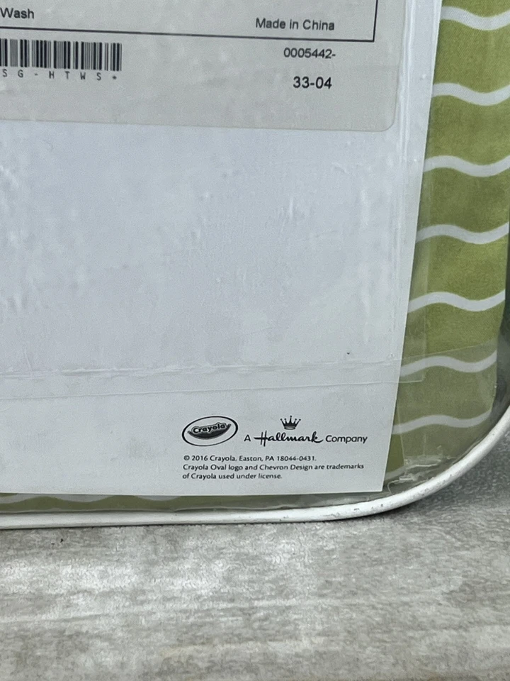 Conjunto de Lençóis Gêmeos Crayola Dream In Color Listra Serpentina Verde Gritando NOVO - Imagem 4 de 4