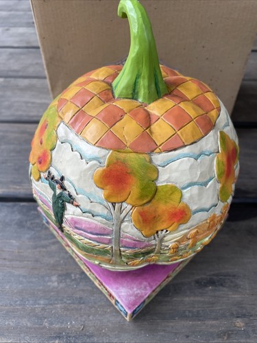 Figurina zucca Jim Shore Count Your Blessings Heartwood Creek #118757 autunno - Foto 9 di 9
