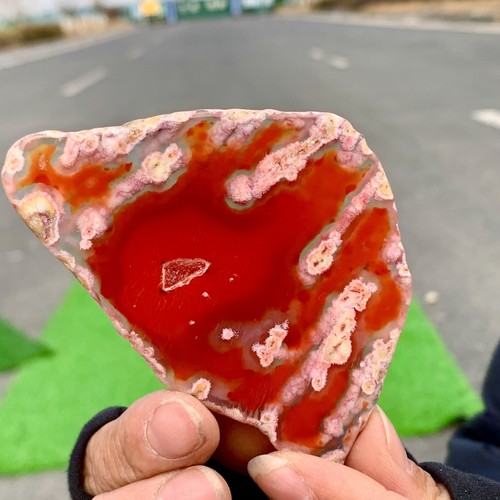 45G Natural Beautiful Agate Geode Druzy Slice Extra Large Gemstone - Picture 20 of 22