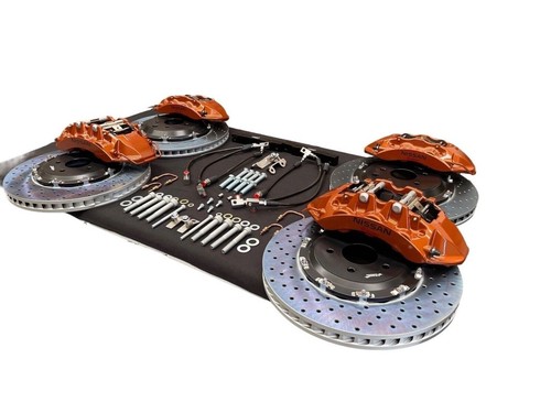 R35 GTR brake kit to suit Skyline R32 R33 R34 - Cross Drilled Discs - Picture 3 of 22