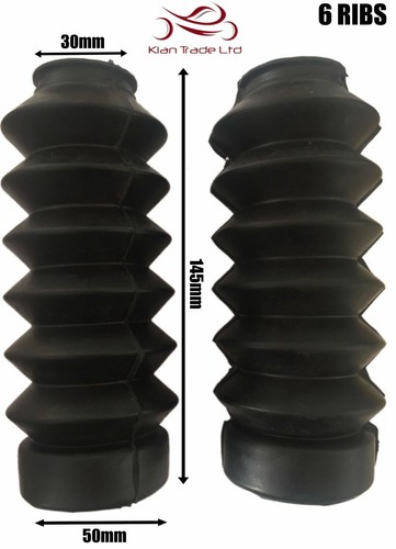 Motorcycle Rubber Front Fork Gaiters Dust Cover Gaitors Boots For Motorbike Dirt - Picture 4 of 11