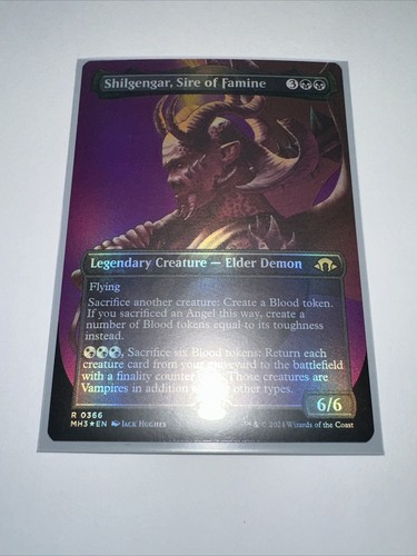 MTG - MH3 - Shilgengar, Sire of Carestia FOIL (senza confini) Near Mint #366 - Foto 2 di 5