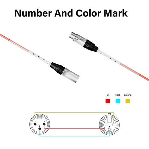 PRORECK 8 Channel 15ft Snake Cable XLR Male-XLR Female Audio Cable - Picture 3 of 5