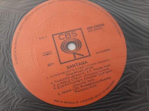 Vintage LP Vinyl Record - Santana - Santana - VG Cond - Picture 4 of 4