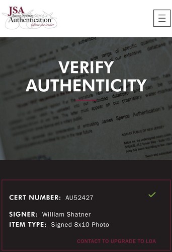 William Shatner ‘Star Trek Captain Kirk’ Signed Autographed 10x8 Photo JSA COA - Picture 4 of 7