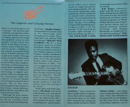 Electric BLUES / Volume One * 1950-1969 * 14 GUITARISTS / Rhino R4 70716 EXC - Picture 5 of 8