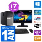PC tour DELL 9020 Bildschirm 27 " Intel i7-4770 RAM 4Go Scheibe 250Go Windows 10