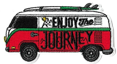 Enjoy The Journey Patch Travel Van Beach Life Surf Board Camping Surfing Camp