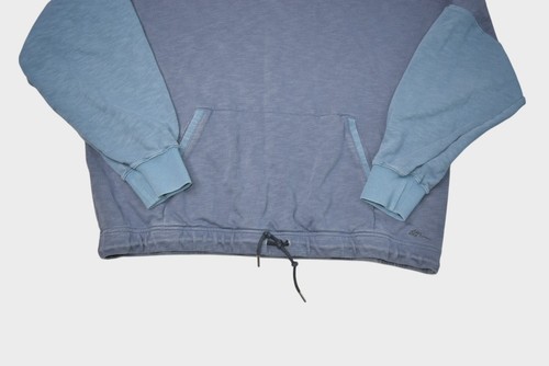 LL Bean Sweatshirt Womens Large Blue Signature Hoodie Terry Cotton Oversized - Picture 2 of 8