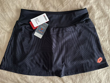 Lotto Tennis Skirt Superrapida Navy Blue Deep Dry Tech Women's Size S