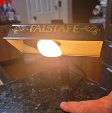 1960s Falstaff Beer St Louis Lighted Bar Sign Picture Topper Lamp Hops