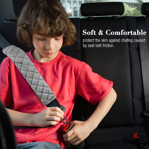 Car Seat Belt Pads Safety Cushion Shoulder Strap Covers Harness For Adults Kids - Picture 5 of 16