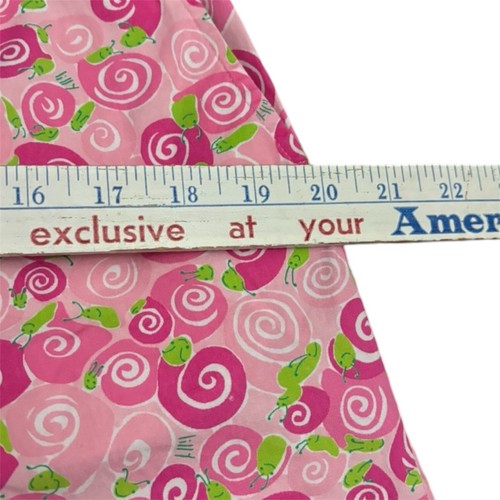Vintage Lilly Pulitzer High Waisted Mom Shorts Rolls Royce Snail Pink Size 10 - Picture 9 of 13
