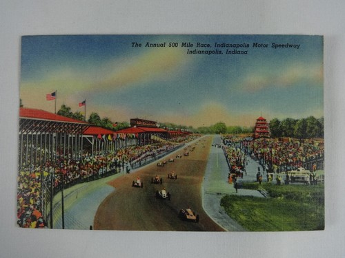 Vintage Indianapolis Motor Speedway Race Track Collector Postcard - Picture 1 of 9