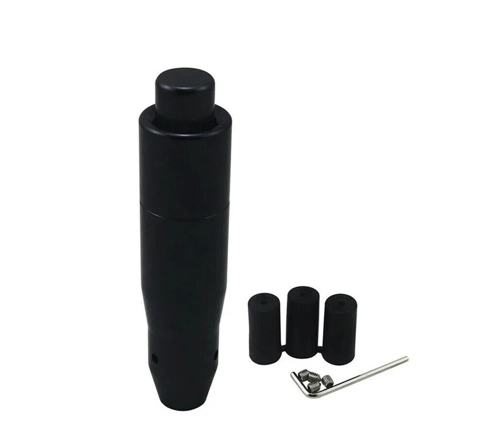 1Pcs Black Shifter Knob Automatic Gear Shift Knob With Button Universal Aluminum - Image 4 of 4
