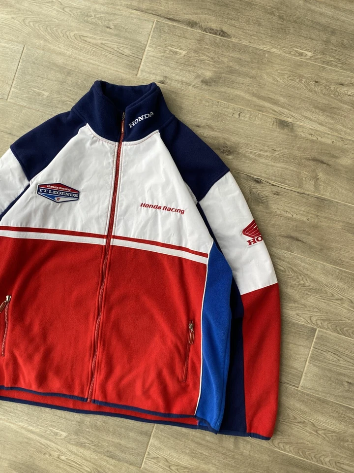 Lã masculino vintage Honda Racing multicolorido tamanho GG - Imagem 2 de 4