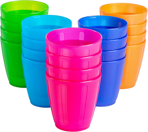 8 Oz Kids Cups,Set of 20 Small Plastic Cups for Kids,Bpa Free Cups,Dishwasher Sa - Picture 7 of 12
