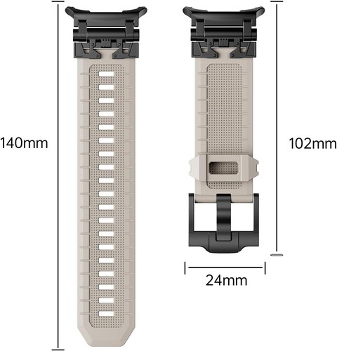 Correa deportiva de silicona con armadura resistente de un clic para reloj Samsung Galaxy 7Ultra Band - Imagen 50 de 130