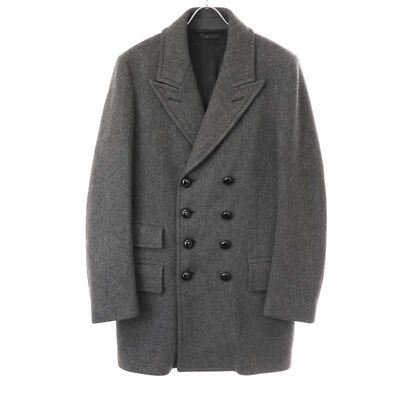 TOM FORD Double Breasted Wool Short Coat BHO49 TFO810 Gray