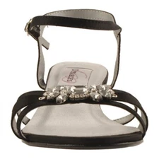 Dyeables Women's Penelope Ankle-Strap Sandal (Black,7.5)