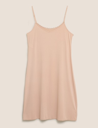Famous Make Cool Comfort Lace Trim Full Slip - Picture 14 of 28