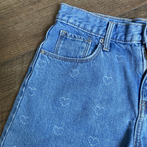 OLD NAVY | Girls Denim Shorts Heart Pattern Adjustable Waist Size 14 - Picture 4 of 15