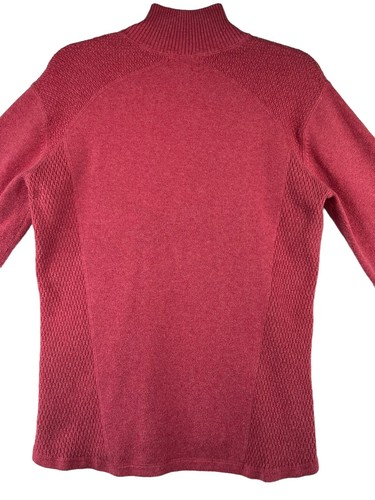 Eddie Bauer Damen Größe XL Shirt rosa Stretchstrick Reißverschluss Oberteil langarm - Bild 12 von 17