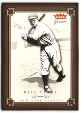 2004 Fleer Greats of the Game - #12 Bill Terry