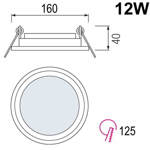 LED Panel Glas Einbaustrahler Deckenleuchte Einbau Beleuchtung eckig rund flach - Bild 8 von 31