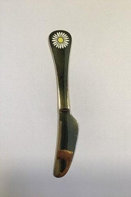 Georg Jensen Vergoldet Sterlingsilber Annual Messer 1987 Mit Emaille