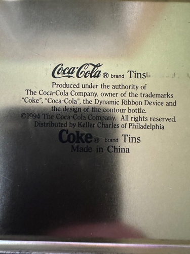 Vintage Coca Cola Victorian Style 3.5" Collectible Tin RARE FREE SHIPPING - Picture 13 of 20