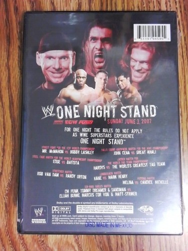 WWE ECW - One Night Stand 2007 DVD: Sealed - Picture 2 of 4
