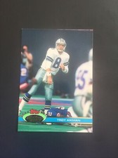 1991 Stadium Club Football # 228 Troy Aikman Cowboys