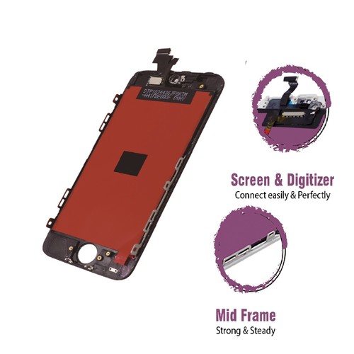 Screen Replacement for iPhone SE (1st Generation) Black LCD Display with Toolkit - 第 3/8 張圖片