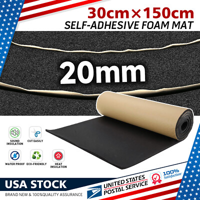 Adhesive Neoprene Rubber Sheet Sponge Foam Seat Padding for Craft 4/5'' Thickness