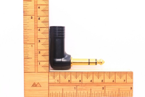 Ultrashort Pentaconn 4.4mm Balance to Angled 1/4" (6.35mm) Stereo Male Adapter - Picture 4 of 7