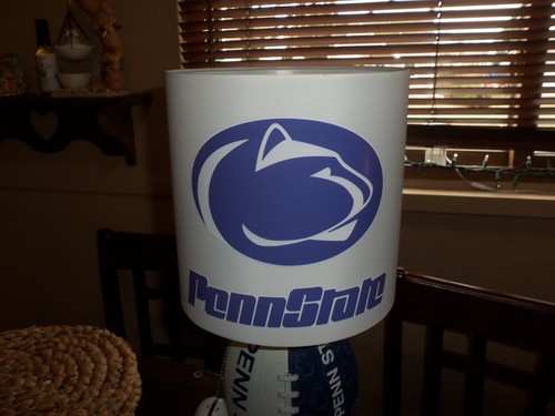 PENN STATE NITTANY LIONS FOOTBALL TABLE LAMP (HANDCRAFTED) - Picture 4 of 7