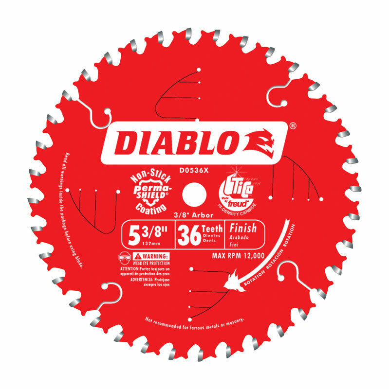 Diablo  5-3/8 in. Dia. x 10 mm  Carbide Tip Metal  Circular Saw