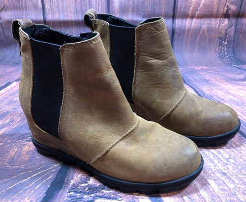 Sorel Joan of Arctic Chelsea II Wedge Booties Boots NL3493 Womens 7 (a8L) - Picture 3 of 10