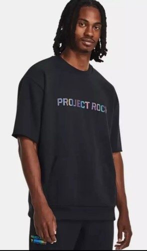 Terry Under Armour Project Rock Heavyweight Crew para hombre S 1380155-001 precio de venta sugerido por el fabricante 80 USD - Imagen 3 de 8