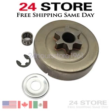 Clutch Drum Sprocket Bearing Kit For MS391 MS311 Stihl Chainsaw 3/8" -6T Spur