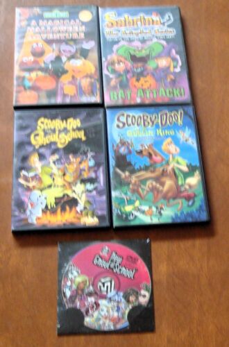 4 DVD Lot Monster High Sabrina Animated New & Scooby-Doo Sesame Street Halloween