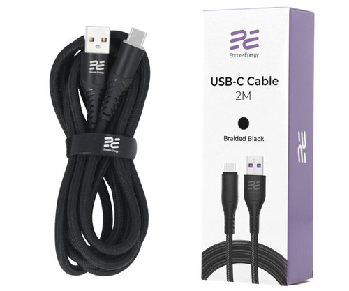 Ładowarka sieciowa Encore Energy GaN 1x USB-A 30W 2x USB-C 100W MD-10083Z + kabel 2m - Zdjęcie 10 z 11