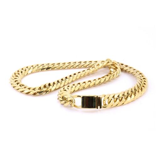 ANTI-TARNISH 14K GOLD FINISH HEAVY MIAMI CUBAN LINK CHAIN BRACELET 18MM 24'' - Picture 4 of 6