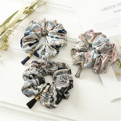 Ponytail Multiple Bands Tassel Vintage Hair Rope Women Double Layers Elastic Ponytail Multiple Bands Tassel Vintage Hair Rope Women Double Layers Elastic