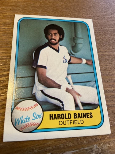 1981 Fleer HAROLD BAINES RC #346 White Sox Baseball Card (o)