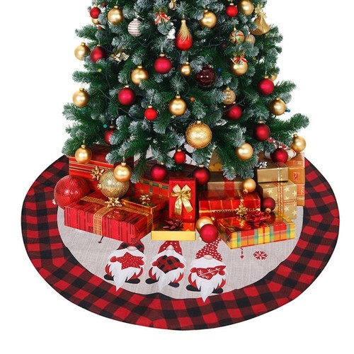 Party Supplies DIY Xmas Decor Xmas Tree Skirt Floor Mat Cover Christmas Carpet